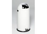 VAR Müllsackständer, 55 l, mit Fußpedal, Metallgriff, weiß