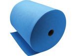 WIPEX-SPEZIAL Reinigungstücher, 1-lagig, perforiert, reißfest, lebensmittelunbedenklich, recyclingfähig, 100 % Viskose, blau, 1 Rolle mit 400 Tüchern