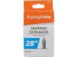 Fahrradschlauch PROPHETE "für Reifengröße 28", schwarz, Fahrradschläuche, 48mm, Dunlopventil (DV), 28 Zoll (71,12cm), Fahrradschlauch