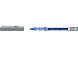 Faber Castell Tintenroller Free Ink Fine, Schreibfarbe blau, Strichstärke 0,7 mm, mit Sichtfester und Metallclip, Recycling-Kunststoff, 1 Stück