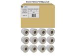 Etiketten G&G, kompatibel zu Zebra 800262-125, 57 x 32 mm, selbstklebend, beschichtet, perforiert, Thermopapier, weiß, 12 x 2100 Stück