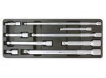1/4"+3/8"+1/2" CHROMEplus Kipp-Verlängerungs-Satz, 9-tlg