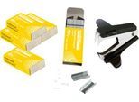Schäfer Shop Select Marken-Heftklammern 24/6, 10 x 1000 Stück + Heftklammernentferner novus B 80, gratis