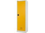 Schäfer Shop Select Umweltschrank, B 600 x T 500 x H 1935 mm, 4 WHG-Wannen à 7 Liter, lichtgrau/goldgelb