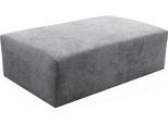 Polsterhocker WERK2 "Zeus-XL Polsterhocker modern und bequem", grau, B:120cm H:41cm T:80cm, 100% Polyester, Hocker, Polsterhocker, Curvy Trend Hocker mit urbaner Optik