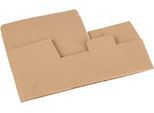 Versandkarton, mit Automatikboden, wiederverschließbar, bis 20 kg, L 175 x B 105 x H 75 mm, Wellpappe, braun