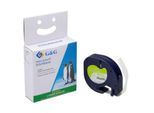Schriftband G&G, kompatibel zu Dymo S0721660/91221, schwarz auf weiß, selbstklebend, Kunststoff, L 4 m x B 12 mm, 1 Stück