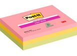 Post-it® Haftnotizen Super Sticky Meeting Notes 8670-3SS-EU, B 203 x T 153 mm, PEFC®-Papier, farbig, 3 Blöcke, 70 Blatt/Block