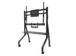 Mobiler Monitorständer Neomounts by Newstar FL50-575BL1 MOVE Go XL, für 1 Display bis 110"/125 kg, höhenverstellbar, Hardwarefach, schwarz