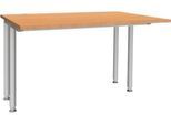 Schäfer Shop Genius Schreibtisch MODENA FLEX, Breite 1200 mm, beidseitig verkürzt, Buche