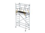 Munk Rollgerüst, Aluminium-Rundrohr, Arbeitshöhe bis 7,2 m, Fahrbalken 1.500 mm, GS-geprüft, DIN EN 1004, H 2,10 m