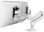 Monitorarm Ergotron LX Pro Dual Direct, für 2 Displays bis 27″, neig-/schwenk-/drehbar, höhenverstellbar, Tischhalterung, VESA, Metall, weiß