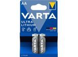 VARTA Batterie PROFESSIONAL LITHIUM, Mignon AA, 1,5 V, 2 Stück