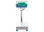 Bodenwaage ae ADAM Gladiator GGF 75H, ungeeicht, wasserfest, Ablesbarkeit 1 g/Wägebereich bis 75 kg, RS-232, LED, Plattform B 400 x T 500 mm, Edelstahl
