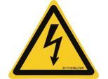 Warnschild-Hybrid-Blitz, Kunststoff, 100 mm