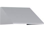 C+P Schrägdachaufsatz, für Spindbreite 400 mm, weißaluminium