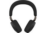 Jabra Headset Evolve3 75 UC, UC-zertifiziert, USB-A-Dongle/Bluetooth, bis 30 m, bis 22 h, Busylight, ClearVoice™, ANC™, schwarz
