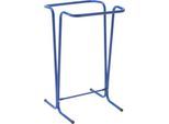 Müllsackträger Mottez, für Müllsäcke mit Volumen 100/110 l, stationär, B 450 x T 460 x H 750 mm, Stahlrohr lackiert, blau
