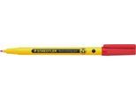 Staedtler Fineliner Noris, Rundspitze, Strichbreite 0,6 mm, Tinte auf Wasserbasis, Recycling-Kunststoff, Schreibfarbe rot, 1 Stück