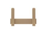 Wandgarderobe Functionals JUST 20 Clay Beige, 4 Haken, bis 10 kg, Aluminium und Kunststoff, beige