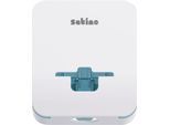 Satino Damenhygienespender FemCare HYGINITY, 3-in-1, für bis zu 160 Tampons/30 Monatsbinden, B 212 x T 251 x H 116 mm, Kunststoff, weiß