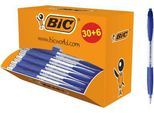 BIC Atlantis Classic Druckkugelschreiber mit mittlerer Spitze, Blau, 36er Vorteilspack