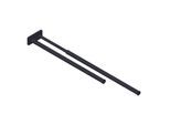 Giese Handtuchhalter 90117-14 doppelt, Länge 495 - 680 mm, schwarz matt