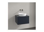 Villeroy und Boch Antao Waschtisch-Unterschrank K29010HG 60x36x50cm, Waschbeckenplattenfarbe Lack, midnight blue matt lacquer