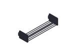 Giese Duschkorb 11226-14 90 x 125 x 426 mm, lang , schwarz matt