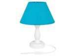 Möbelix , Blau, Weiß , Holz , 28 cm , Beleuchtung, Innenleuchten, Tischlampen, Tischlampen