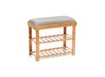 Zeller Present , Naturfarben , Holz, Textil , Bambus , 60x29x50 cm ,