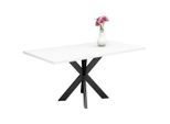 Livetastic , Schwarz, Weiß , Metall, Holzwerkstoff , rechteckig , 90x78x140 cm ,