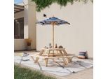 James Wood , Blau, Naturfarben, Weiß , Holz, Textil , Spießtanne,Spießtanne , massiv,massiv , Spielwaren, Outdoorspielzeug, Kinder-Gartenmöbel