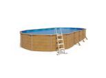 Möbelix , Hellbraun , Metall , 390x120x760 cm , Pools & Wasserspaß, Pools, Aufstellpools, Stahlwandpools