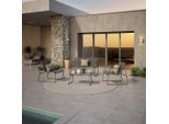 Luca Bessoni , Grau , Metall, Glas, Textil , Gartenmöbel, Loungemöbel, Loungegarnituren