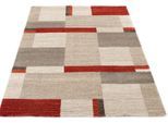 Teppich OCI DIE TEPPICHMARKE "CASTLE BEPPO, auch als Läufer", rot (rot, beige, braun), B:240cm H:20mm L:340cm, Polypropylen (PP), Teppiche, Teppich, dichter Frisé Kurzflor, kariert, Wohnzimmer, Schlafzimmer