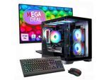 GAMEMAX Gaming-PC-Komplettsystem "MegaDeal HYPE-M BK 2762 AMD Ryzen 7 5700X 16GB 480GB SSD RTX 5060", Energieeffizienz: E (A-G), schwarz, Microsoft Windows 11 Home (64 Bit), 16 GB RAM 480 GB SSD, Computer_Komplettsysteme, Windows 11 + MSI PRO MP273A LED-Monitor, 69cm (27")