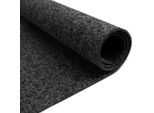 Teppichboden "Nadelfilz REWIND, Gesamthöhe 5 mm, Made in Belgium", grau (anthrazit), B:200cm L:100cm, Polypropylen, PRIMAFLOR-IDEEN IN TEXTIL, Teppiche, Breite 200 cm, Uni Farben, robust & strapazierfähig