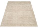 Teppich OCI DIE TEPPICHMARKE "COLOUR TADI", beige, B:140cm H:8mm L:200cm, Polyacryl, Viskose, Teppiche, Teppich, Glanz Viskose, mit Fransen, Hoch Tief Struktur, Vintage, Wohnzimmer