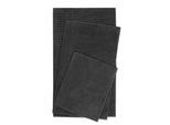 Badematte WECON HOME BASICS "Balu", grau (anthrazit), H:14mm, Polyester, Badematten, Badematte, Chenille, waschbar, rutschfest, schnell trocknend, weich, Badteppich