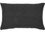 Dekokissen PAD "Lamonte", anthrazit, unifarben, B:60cm L:40cm, Baumwolle, Dekokissen_Sitzkissen_Kissenhüllen, Kissenhülle ohne Füllung, Uni Farben, 1 Stück, verschiedene Größen