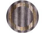 Teppich OCI DIE TEPPICHMARKE "Ovation Lorin", grau, B:140cm H:11mm L:140cm, Kunstfaser, Teppiche, Teppich, weich durch Microfaser, Glanz, Wohnzimmer