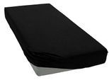Spannbettlaken BELLANA "bellana deluxe mit Elasthan, Jersey 230 g/m², Premium-Qualität", schwarz, 1 Stk., Jersey-Elasthan, 140x200 140x210 140x220 150x200 150x210 150x220 160x200 160x210 160x220 35cm, Jersey-Elasthan, Obermaterial: 95% Baumwolle, 5% Elasthan, Bettlaken, Spannbettlaken, mit 5% Elasthan, für Matratzen bis 35cm Höhe, bügelfrei, faltenfrei