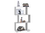 Standregal VCM "Holz Raumteiler Stand Regal Deko Bücher Palusa M", weiß, B:60cm T:24cm, Regale, Standregal
