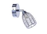 Möbelix , Chromfarben, Transparent , Metall, Glas , 15x8.5 cm , RoHS, Europäischer Sicherheitsstandard ,
