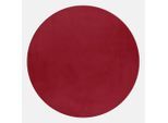Ayyildiz , Rot , Textil , Uni , rund , Oeko-Tex® Standard 100 , pflegeleicht , Teppiche & Böden, Teppiche, Hochflorteppiche, Hochflorteppiche rund