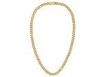 Kette ohne Anhänger BOSS "Schmuck Edelstahl Halsschmuck Panzerkette CHAIN FOR HIM", gold (gelbgoldfarben), Halsketten, Herren, Edelstahl, L: 60 B: 8,9mm, B:8,9mm