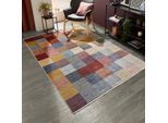 Teppich LUXOR LIVING "Rocco", multi, B:200cm H:11mm L:310cm, Polyester, Teppiche, Teppich, Vintage-Look, verschiedene Designs, mit Fransen, Wohnzimmer