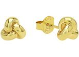 Paar Ohrstecker AMOR "Knoten-Optik", gold (gelbgoldfarben), Ohrringe, Damen, Silber 925 (Sterlingsilber)