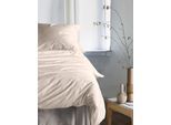 Bettwäsche IRISETTE "Premium Satin Bettwäsche Paris", beige, B/L: 200cm x 220cm, 1 Stk., 2 Stk., Mako-Satin, B/L: 80cm x 80cm & 80cm x 80cm, 3 Stk., Mako-Satin, Obermaterial: 100% Baumwolle, Bettwäsche, Bettwäsche, hochwertige Uni Premium Bettwäsche mit Reißverschluss, 100% Baumwolle